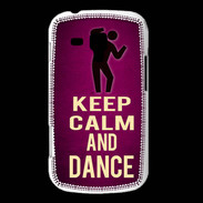 Coque Samsung Galaxy Trend Keep Calm and Dance Rose