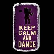 Coque Samsung Galaxy Trend Keep Calm and Dance Violet