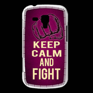 Coque Samsung Galaxy Trend Keep Calm and Fight Rose