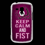 Coque Samsung Galaxy Trend Keep Calm and Fist Rose