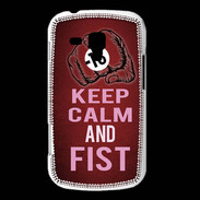 Coque Samsung Galaxy Trend Keep Calm and Fist Rouge