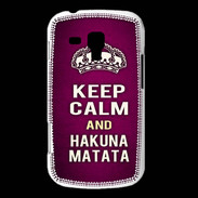 Coque Samsung Galaxy Trend Keep Calm and Hakuna Matata rose