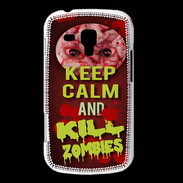 Coque Samsung Galaxy Trend Keep Calm and Kill Zombies Rouge