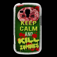 Coque Samsung Galaxy Trend Keep Calm and Kill Zombies Vert