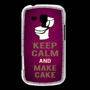 Coque Samsung Galaxy Trend Keep Calm and Make cake Rose