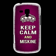 Coque Samsung Galaxy Trend Keep Calm and Miskine Rose