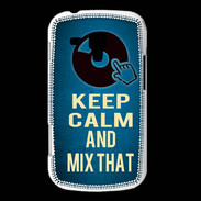 Coque Samsung Galaxy Trend Keep Calm and Mix that Bleu