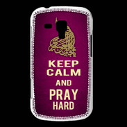 Coque Samsung Galaxy Trend Keep Calm and Pray Muslim Rose