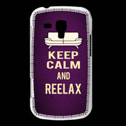 Coque Samsung Galaxy Trend Keep Calm and Reelax Violet