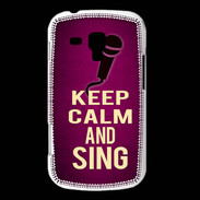 Coque Samsung Galaxy Trend Keep Calm and Sing Rose