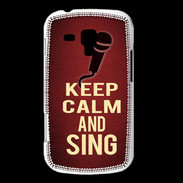 Coque Samsung Galaxy Trend Keep Calm and Sing Rouge