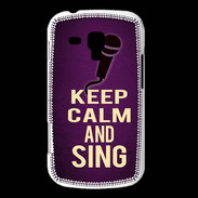 Coque Samsung Galaxy Trend Keep Calm and Sing Violet