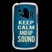 Coque Samsung Galaxy Trend Keep Calm and Up Sound Bleu