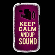 Coque Samsung Galaxy Trend Keep Calm and Up Sound Rose