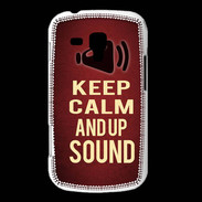 Coque Samsung Galaxy Trend Keep Calm and Up Sound Rouge