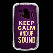 Coque Samsung Galaxy Trend Keep Calm and Up Sound Violet