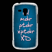 Coque Samsung Galaxy Trend LOL MDR bleu ZG