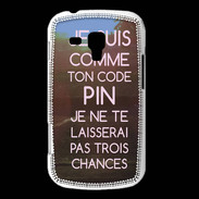 Coque Samsung Galaxy Trend Code pin rose ZG