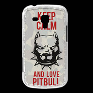 Coque Samsung Galaxy Trend Keep calm pitbull 1 ZG