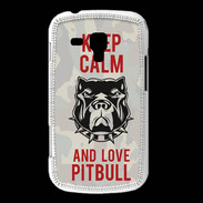 Coque Samsung Galaxy Trend Keep calm pitbull 2 ZG