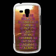 Coque Samsung Galaxy Trend Message codé ZG