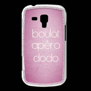 Coque Samsung Galaxy Trend Boulot Apéro Dodo Rose ZG