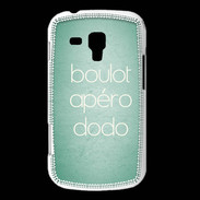 Coque Samsung Galaxy Trend Boulot Apéro Dodo Vert ZG