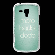 Coque Samsung Galaxy Trend Moto Boulot Dodo Vert ZG