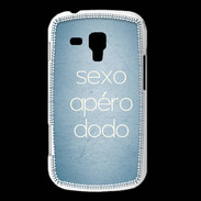 Coque Samsung Galaxy Trend Sexo Apéro Dodo Bleu ZG