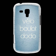 Coque Samsung Galaxy Trend Vélo Boulot Dodo Bleu ZG