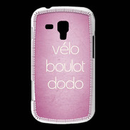 Coque Samsung Galaxy Trend Vélo Boulot Dodo Rose ZG