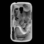 Coque Samsung Galaxy Trend DP Charme enNoir et blanc 