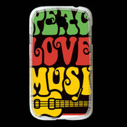 Coque Samsung Galaxy Grand Peace Love Music