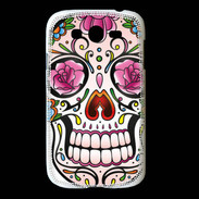 Coque Samsung Galaxy Grand Tête de mort design et coloré