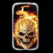Coque Samsung Galaxy Grand Tête de mort en flamme 5