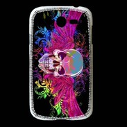 Coque Samsung Galaxy Grand Tête de mort design et colorée