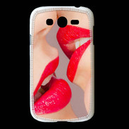 Coque Samsung Galaxy Grand Bouche sexy Lesbienne et rouge à lèvres gloss