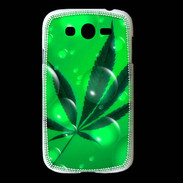 Coque Samsung Galaxy Grand Cannabis Effet bulle verte