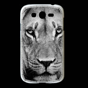 Coque Samsung Galaxy Grand Lion en noir et blanc