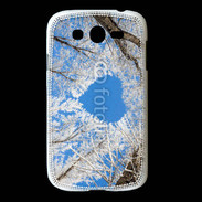 Coque Samsung Galaxy Grand arbres enneigés coeur