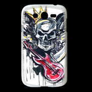 Coque Samsung Galaxy Grand Tête de mort et guitare