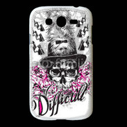 Coque Samsung Galaxy Grand Tête de Mort Difficult