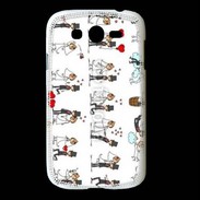 Coque Samsung Galaxy Grand Bande dessinée de mariés