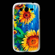 Coque Samsung Galaxy Grand Peinture de tournesol