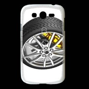 Coque Samsung Galaxy Grand Pneu complet étrier jaune