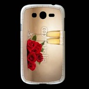 Coque Samsung Galaxy Grand Coupe de champagne, roses rouges