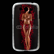 Coque Samsung Galaxy Grand Femme nue pétales de rose glamour