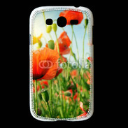 Coque Samsung Galaxy Grand Champs de coquelicots