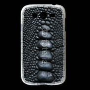 Coque Samsung Galaxy Grand Effet crocodile noir