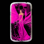 Coque Samsung Galaxy Grand Mode robe longue fushia